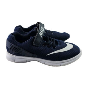 Nike Kid's Low Top Sneakers Navy Blue Logo Size 4.5